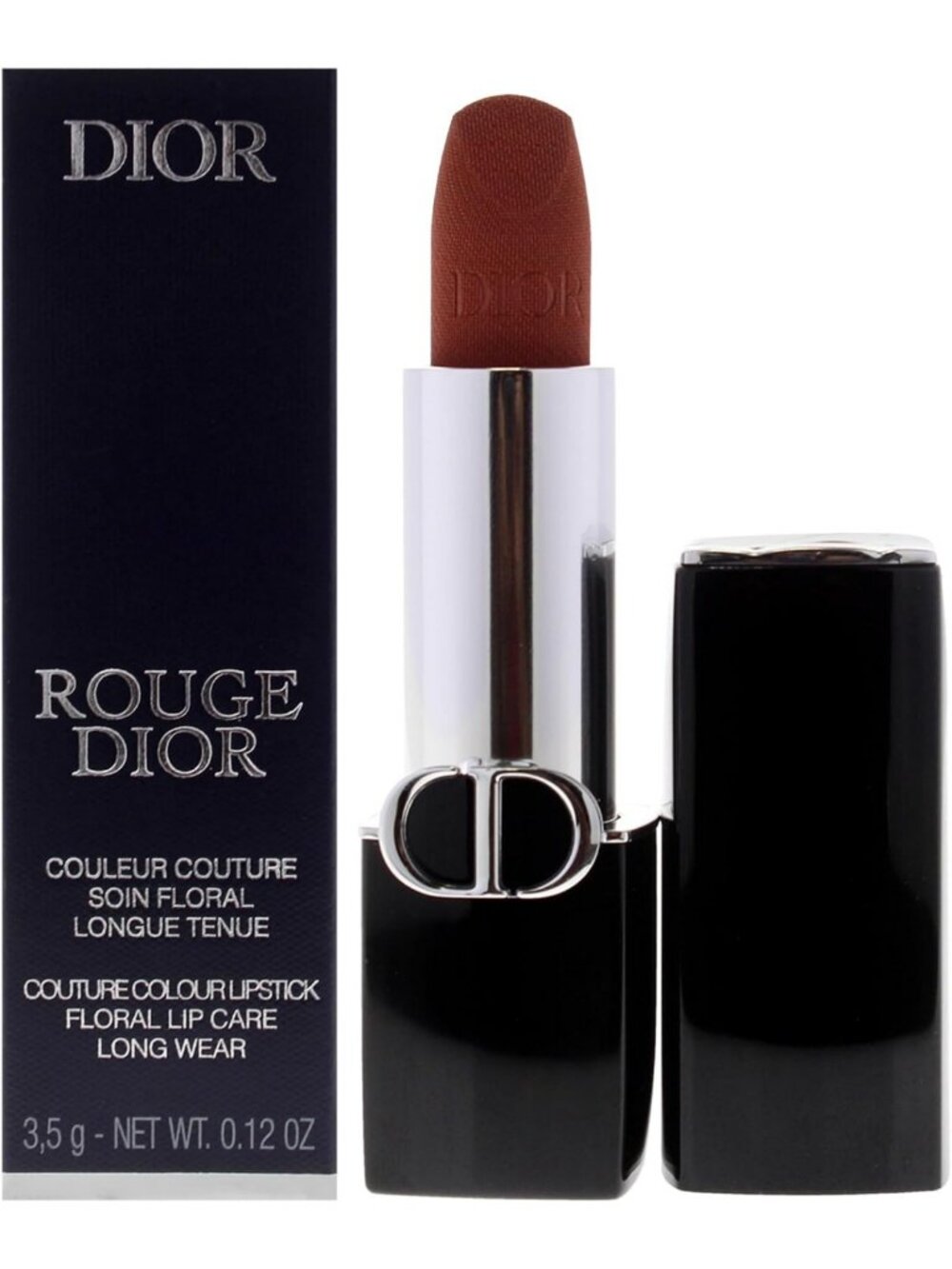 Velvet Nude Touch Lipstick - Refillable 0.12 oz Creamy Finish for Women